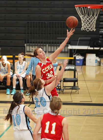 Thumbnail 1 in Cathedral Catholic vs. Our Lady of Peace (So Cal Holiday Classic) photogallery.