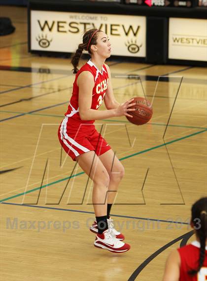 Thumbnail 2 in Cathedral Catholic vs. Our Lady of Peace (So Cal Holiday Classic) photogallery.