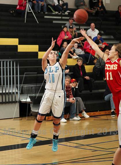 Thumbnail 2 in Cathedral Catholic vs. Our Lady of Peace (So Cal Holiday Classic) photogallery.