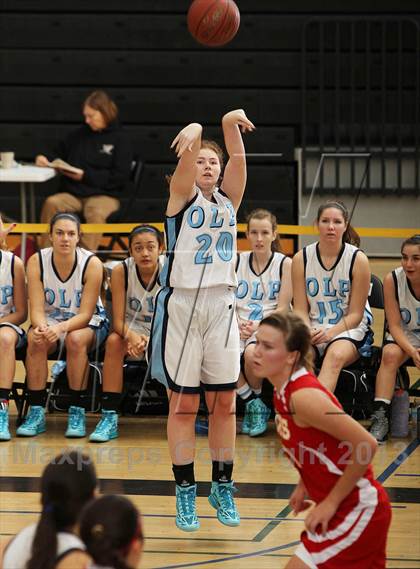 Thumbnail 1 in Cathedral Catholic vs. Our Lady of Peace (So Cal Holiday Classic) photogallery.