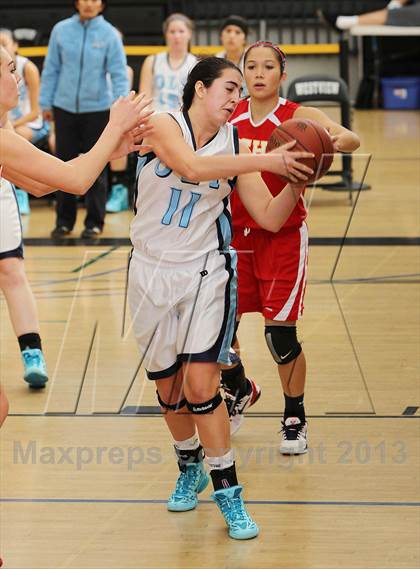 Thumbnail 3 in Cathedral Catholic vs. Our Lady of Peace (So Cal Holiday Classic) photogallery.