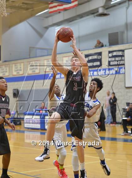 Thumbnail 1 in Seffner Christian vs. Inlet Grove 2014 Mustang Christmas Tournament photogallery.