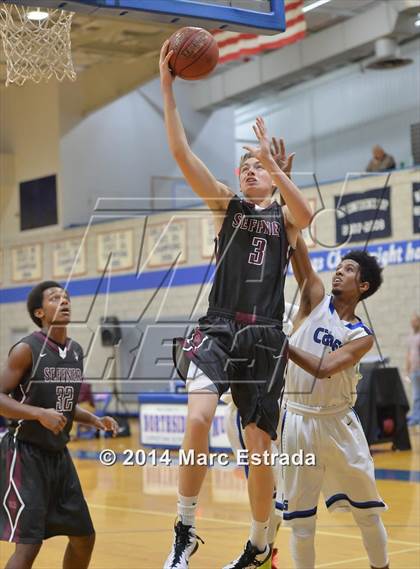 Thumbnail 2 in Seffner Christian vs. Inlet Grove 2014 Mustang Christmas Tournament photogallery.