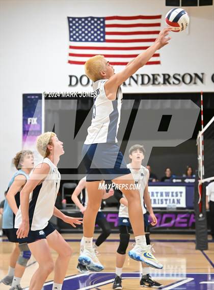 Thumbnail 3 in Benjamin Franklin @ Northwest Christian (AIA 4A Quarterfinal)  photogallery.
