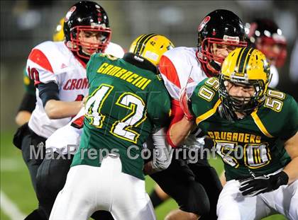 Thumbnail 2 in Cromwell vs. Holy Cross (CIAC Class S Final) photogallery.