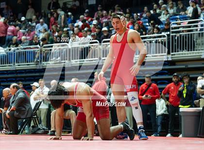 Thumbnail 1 in UIL Wrestling 5A-6A Finals (Round 4) photogallery.