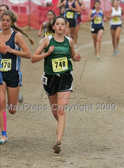 Thumbnail 1 in CIF State Cross Country Championships (D5 Girls) photogallery.