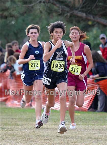Thumbnail 1 in CIF State Cross Country Championships (D5 Girls) photogallery.