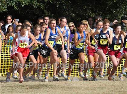 Thumbnail 2 in CIF State Cross Country Championships (D5 Girls) photogallery.