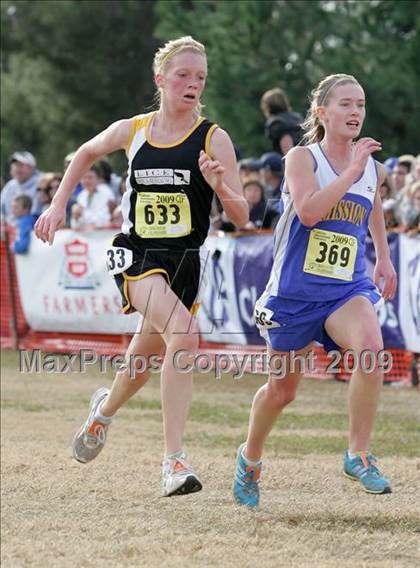 Thumbnail 2 in CIF State Cross Country Championships (D5 Girls) photogallery.