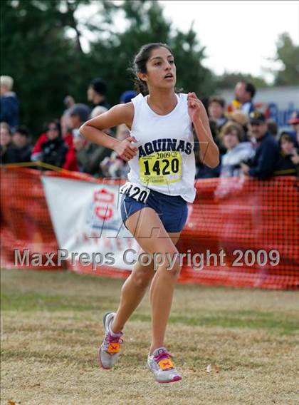 Thumbnail 1 in CIF State Cross Country Championships (D5 Girls) photogallery.