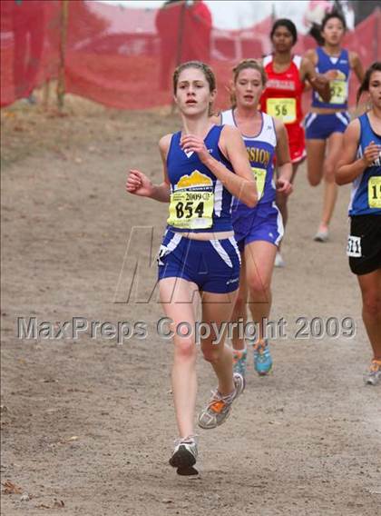 Thumbnail 2 in CIF State Cross Country Championships (D5 Girls) photogallery.