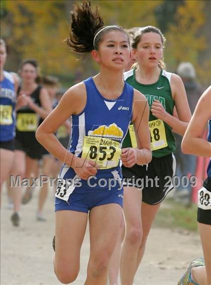 Thumbnail 2 in CIF State Cross Country Championships (D5 Girls) photogallery.