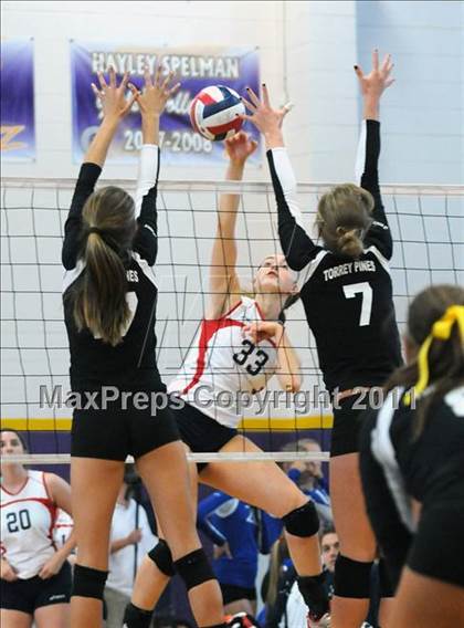 Thumbnail 2 in Sacred Heart vs. Torrey Pines (Durango Fall Classic) photogallery.