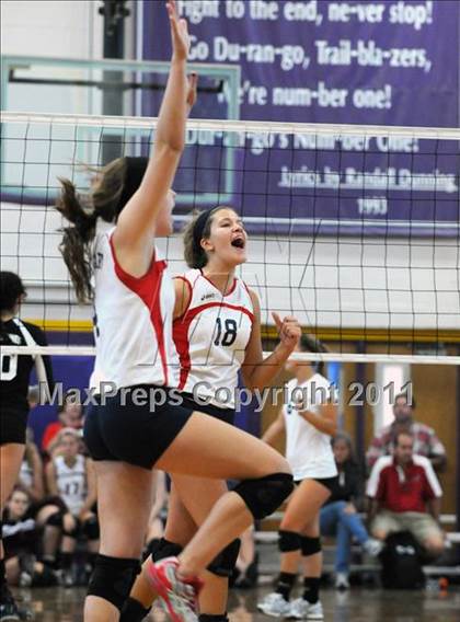 Thumbnail 2 in Sacred Heart vs. Torrey Pines (Durango Fall Classic) photogallery.