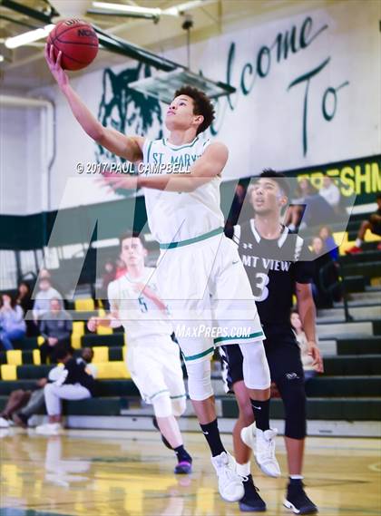 Thumbnail 3 in Mountain View vs St Mary's (Horizon Holiday Hoops Tournament) photogallery.