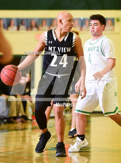 Thumbnail 1 in Mountain View vs St Mary's (Horizon Holiday Hoops Tournament) photogallery.
