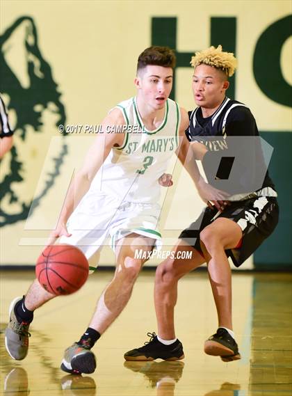 Thumbnail 2 in Mountain View vs St Mary's (Horizon Holiday Hoops Tournament) photogallery.