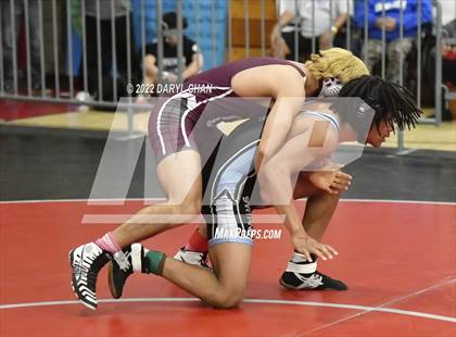 Thumbnail 2 in Claremont vs Lakewood & San Gorgonio (CIF Southern Section Wrestling Championships) photogallery.