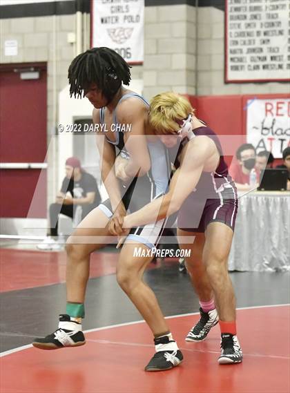 Thumbnail 2 in Claremont vs Lakewood & San Gorgonio (CIF Southern Section Wrestling Championships) photogallery.