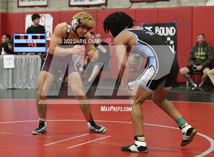 Thumbnail 2 in Claremont vs Lakewood & San Gorgonio (CIF Southern Section Wrestling Championships) photogallery.