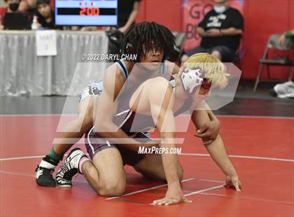 Thumbnail 3 in Claremont vs Lakewood & San Gorgonio (CIF Southern Section Wrestling Championships) photogallery.
