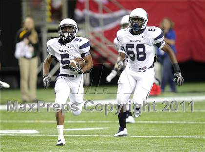 Thumbnail 3 in South Gwinnett @ Central Gwinnett (Great American Football Classic) photogallery.