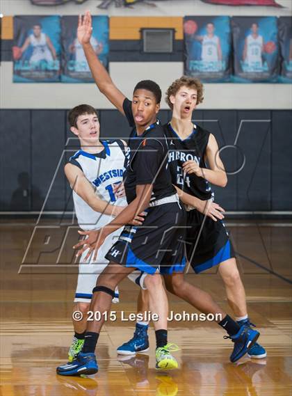 Thumbnail 1 in Hebron vs Westside (McDonald's Texas Invitational) photogallery.