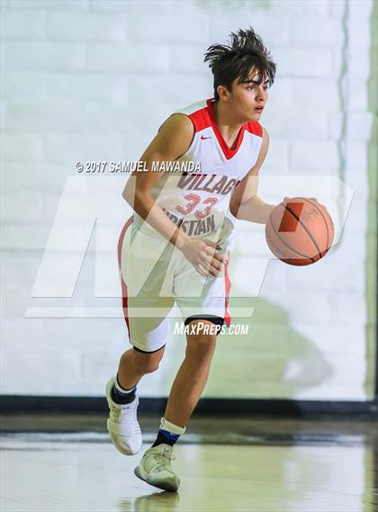 Thumbnail 1 in Village Christian vs. North Hollywood (West Valley Tip-Off) photogallery.