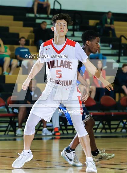 Thumbnail 3 in Village Christian vs. North Hollywood (West Valley Tip-Off) photogallery.