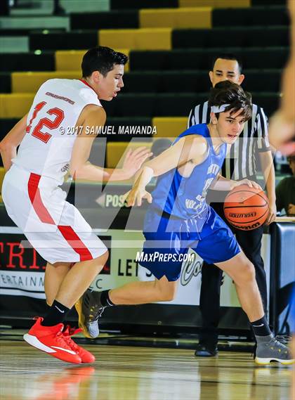 Thumbnail 2 in Village Christian vs. North Hollywood (West Valley Tip-Off) photogallery.