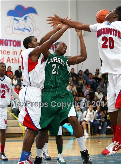 Thumbnail 2 in Dorsey vs. Washington (CIF LACS Playoffs) photogallery.