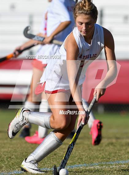 Thumbnail 2 in Charlotte Catholic vs Asheville (NCFHA Round 1) photogallery.