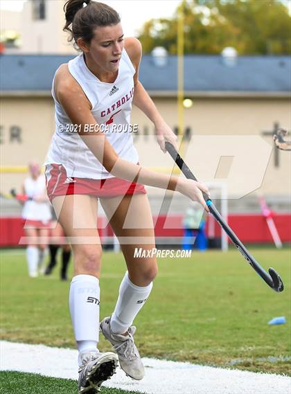 Thumbnail 2 in Charlotte Catholic vs Asheville (NCFHA Round 1) photogallery.