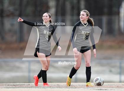 Thumbnail 1 in Terry Sanford vs Gray's Creek (Kicking for Cancer Girls Soccer Jamboree) photogallery.