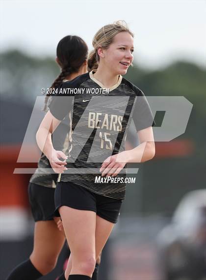 Thumbnail 1 in Terry Sanford vs Gray's Creek (Kicking for Cancer Girls Soccer Jamboree) photogallery.
