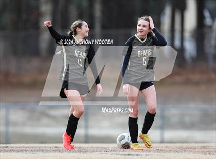 Thumbnail 3 in Terry Sanford vs Gray's Creek (Kicking for Cancer Girls Soccer Jamboree) photogallery.