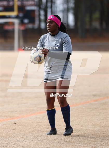 Thumbnail 1 in Terry Sanford vs Gray's Creek (Kicking for Cancer Girls Soccer Jamboree) photogallery.