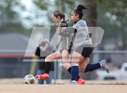 Thumbnail 3 in Terry Sanford vs Gray's Creek (Kicking for Cancer Girls Soccer Jamboree) photogallery.