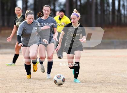 Thumbnail 1 in Terry Sanford vs Gray's Creek (Kicking for Cancer Girls Soccer Jamboree) photogallery.