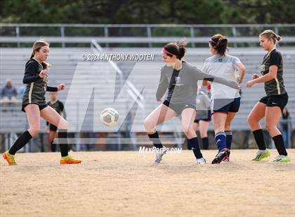 Thumbnail 2 in Terry Sanford vs Gray's Creek (Kicking for Cancer Girls Soccer Jamboree) photogallery.