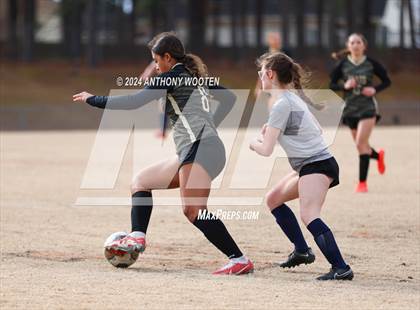 Thumbnail 1 in Terry Sanford vs Gray's Creek (Kicking for Cancer Girls Soccer Jamboree) photogallery.