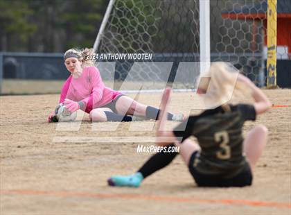 Thumbnail 3 in Terry Sanford vs Gray's Creek (Kicking for Cancer Girls Soccer Jamboree) photogallery.