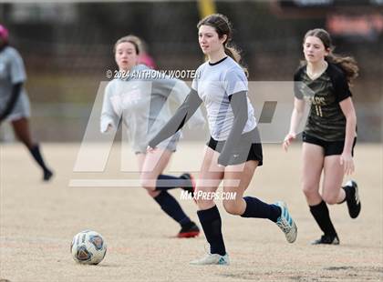 Thumbnail 1 in Terry Sanford vs Gray's Creek (Kicking for Cancer Girls Soccer Jamboree) photogallery.