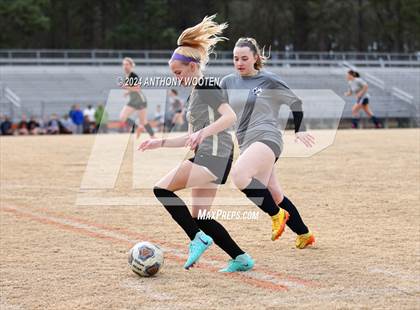 Thumbnail 1 in Terry Sanford vs Gray's Creek (Kicking for Cancer Girls Soccer Jamboree) photogallery.