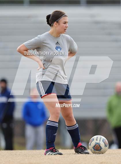 Thumbnail 1 in Terry Sanford vs Gray's Creek (Kicking for Cancer Girls Soccer Jamboree) photogallery.