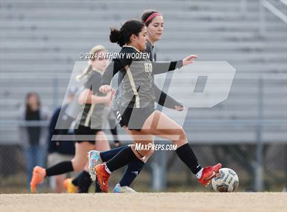 Thumbnail 2 in Terry Sanford vs Gray's Creek (Kicking for Cancer Girls Soccer Jamboree) photogallery.