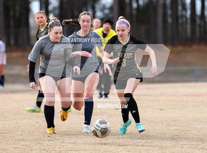 Thumbnail 3 in Terry Sanford vs Gray's Creek (Kicking for Cancer Girls Soccer Jamboree) photogallery.