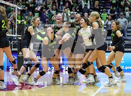 Thumbnail 2 in Blum vs. Harrold (UIL 1A Volleyball Final) photogallery.