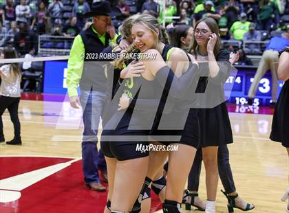 Thumbnail 3 in Blum vs. Harrold (UIL 1A Volleyball Final) photogallery.